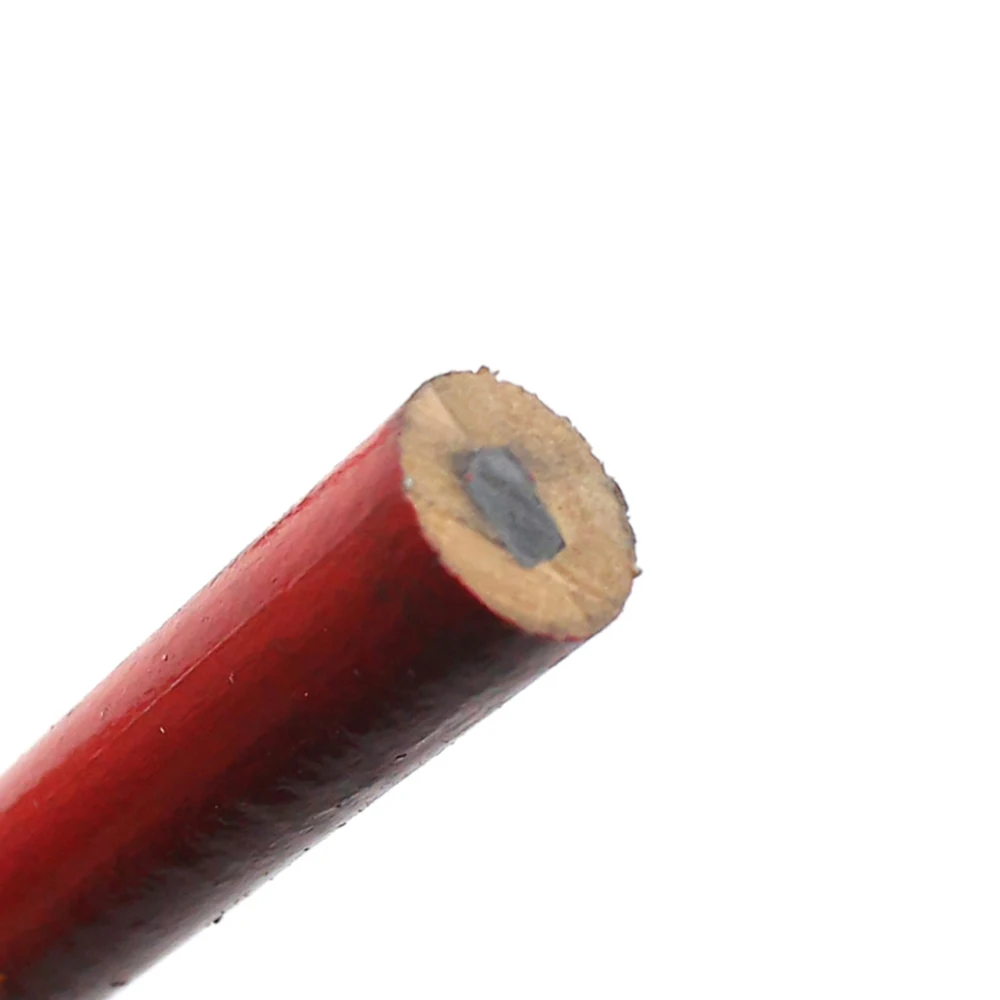 Lápices para carpinteros, 10 piezas, para bricolaje, carpintería, negro, núcleo grueso, pluma de marca aplanada, papelería de oficina