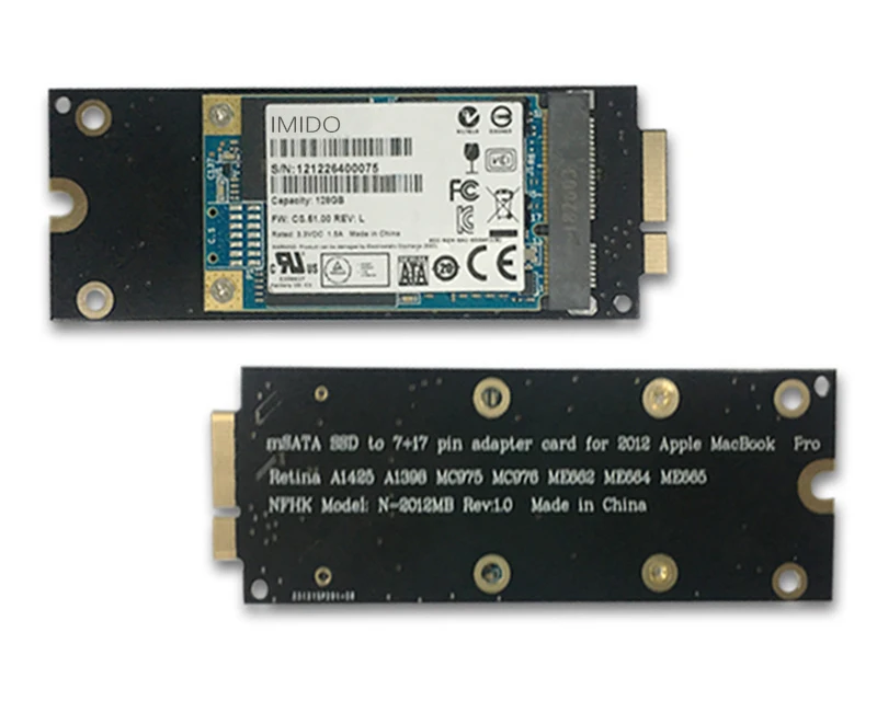 Nuovo SSD da 256GB 512GB 1TB per 2012 2013 Early Macbook Pro Retina 13 "A1425 15" A1398 SSD unità a stato solido per MB A1398 A1425