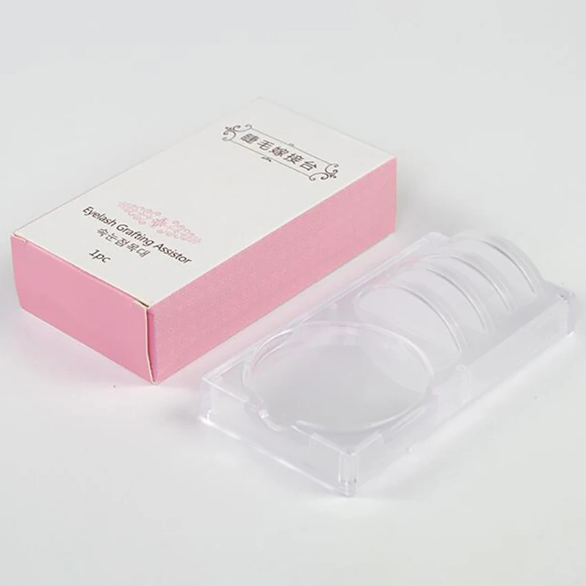 2 في 1 أكريليك تطعيم رمش حامل عرض أصحاب DIY بها بنفسك كاذبة رموش تمديد لاصق الغراء حامل صينية أدوات مساعدة