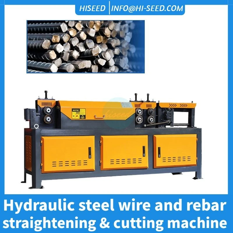 Small hydraulic automatic CNC large 4-12 steel bar straightening machine