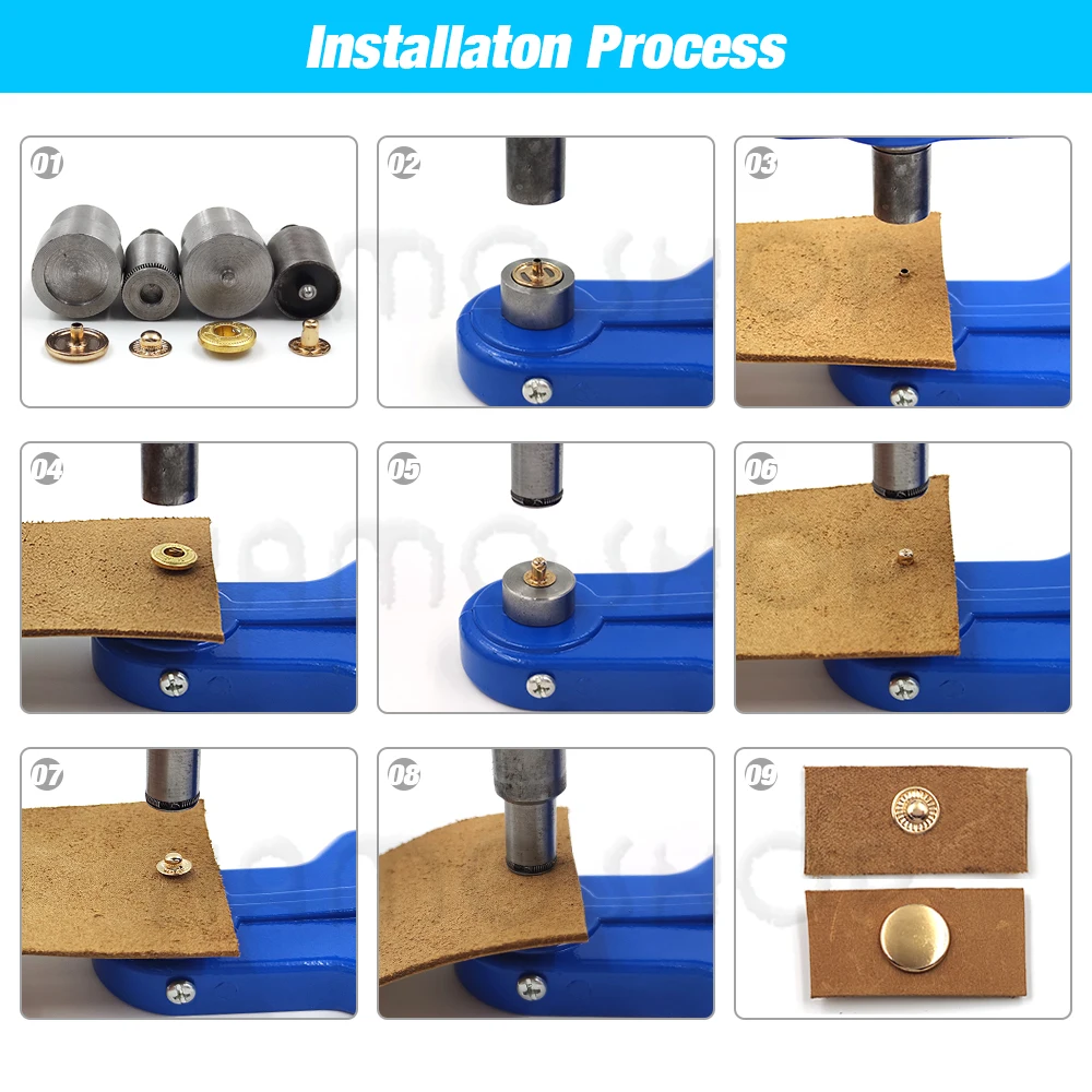 Snaps Buttons Dies Metal Buckle Installation Mould Rivets Eyelets Press Dies For Hand Press Fasteners Installation Tools Machine