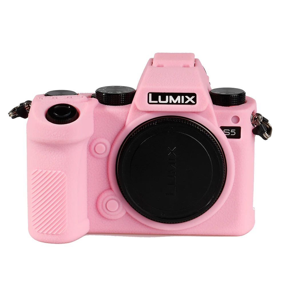 Lumix S5 카메라 가방 보호 커버에 대 한 고품질 부드러운 실리콘 고무 카메라 보호 바디 케이스 피부