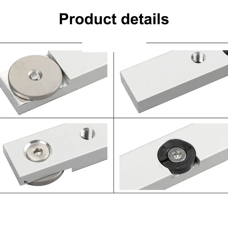 650/880 مللي متر ميتري شريط المنزلق سبائك الألومنيوم المتزلجون مع حلقة ل T-track ل النجارة منضدة مع 2.5 مللي متر مفتاح ألين لتقوم بها بنفسك أداة