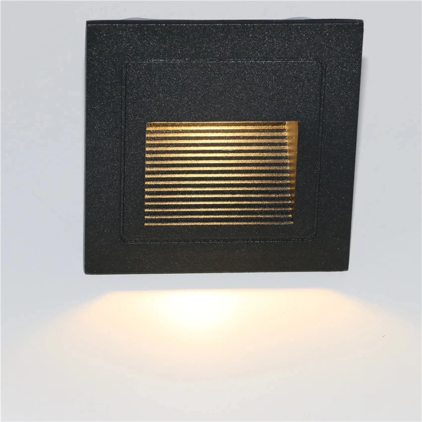 1PCS 5W led Stair Light with Embedded box Aluminum Step Lights Outdoor Waterproof IP65 LED Wall Lamp Footlight PRO-04