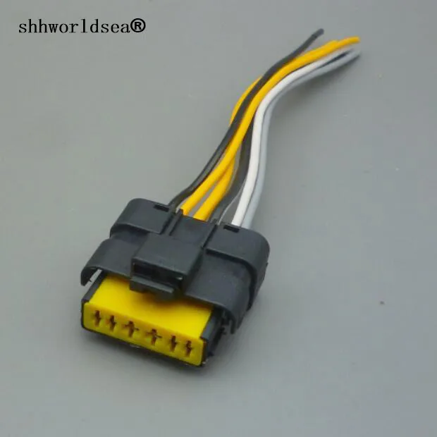 shhworldsea 1pcs 6pin auto throttle valve plug wiring harness cable waterproof connector 211PC069S0049 211 PC069S0049