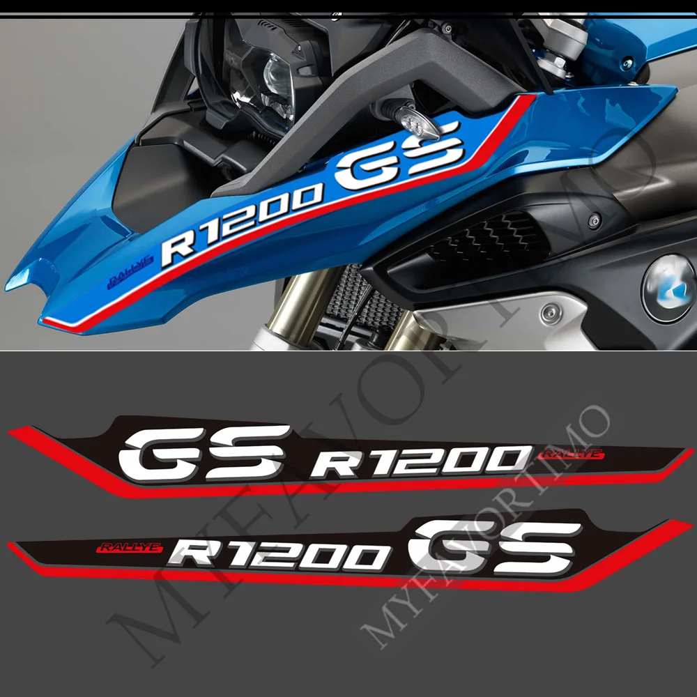 For BMW R1200GS R1200 R 1200 GS LC Rallye Rally Extension Extender Fairing Fender Tank Pad Stickers Decal Adventure Protection