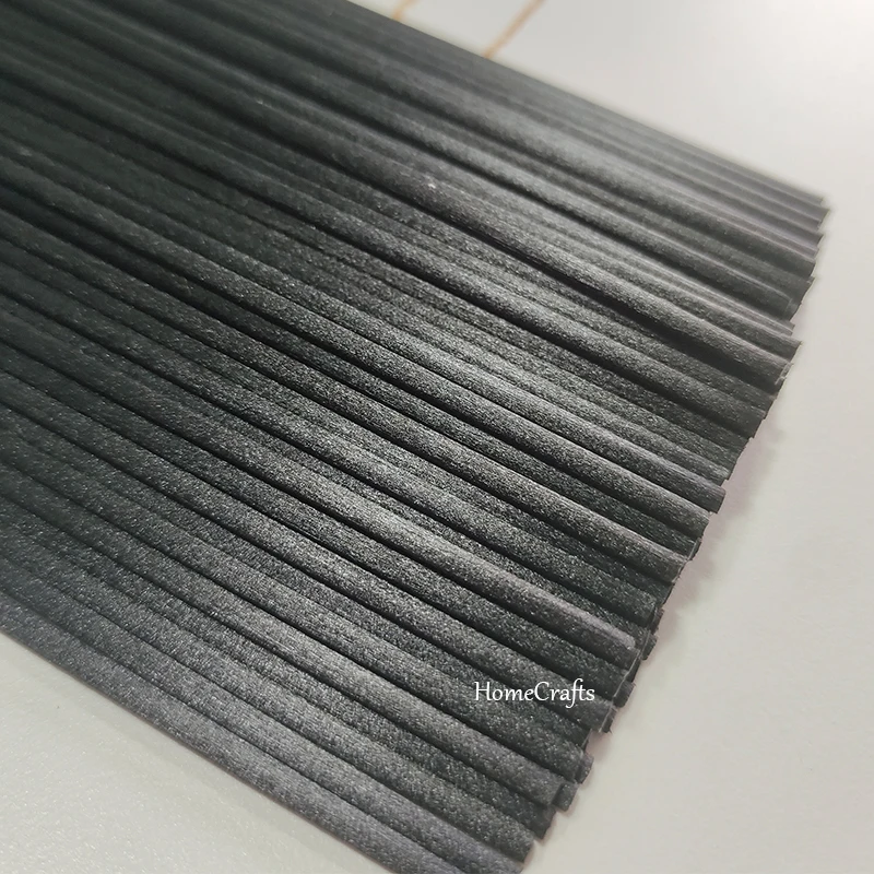 

Ротанговые палочки из черного волокна 3 мм х 19,5 см, запасные палочки для диффузора эфирного масла, палочки для освежителя воздуха