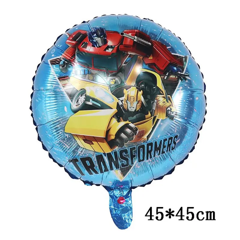 Transform Foil Balloons Blue Red Yellow Bee Ballons Car Happy Birthday Party Decoration Boy Kids Cartoon Cars Robot Toy Supplies