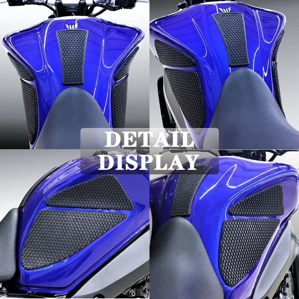 For yamaha mt 09 2021 mt09 mt-09 Side Protector Anti slip Tank Pad Grips Sticker Gas Knee Grip Traction Side Pad Rubber Decal