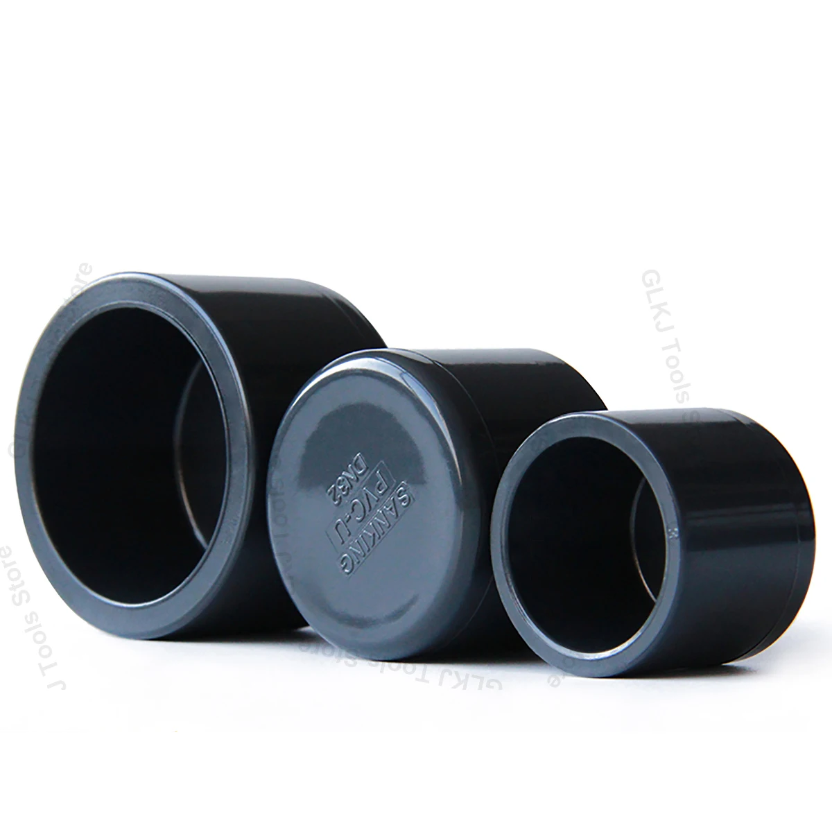 

1pcs Dark Grey UPVC End Cap ID 63mm 75mm 90mm 110mm PVC Pipe Connector Irrigation Aquarium Water Supply Pipe Plug Cap Fittings