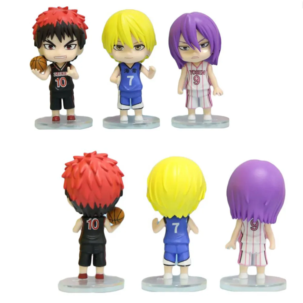 1 Pcs Anime Kuroko's Basketball Action Figures Kuroko Tetsuya Kagami Taiga Statue PVC Model Basketball Team Collection Kid Toy