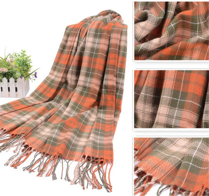 Fashion 2020 New Plaid Winter Scarf Women neck head Scarves Casual Scarfs Cashmere ladies shawls and wraps Bufandas Hombre