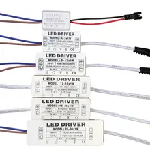 1w 3w 5 7 15 18 24 36 AC85-265V fonte de alimentação led driver 300ma adaptador transformador interruptor para luzes led