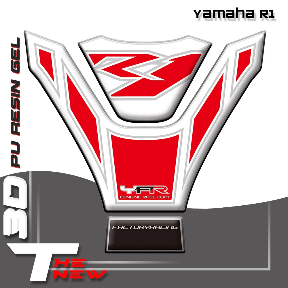 Hohe qualität Neue Motorrad 3D Emblem Tank Pad Schutz Aufkleber Aufkleber Tank Pad Protector Aufkleber Für Yamaha R1 2004 2005 2006