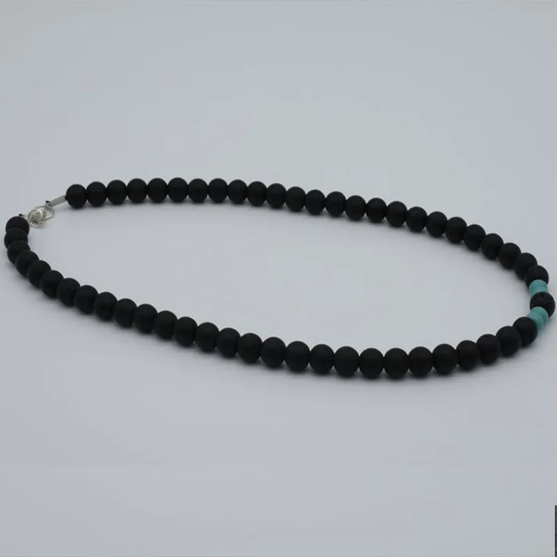 necklace men, necklace for men, men choker, beaded necklace, black beads necklace, simple necklace, minimalist necklace