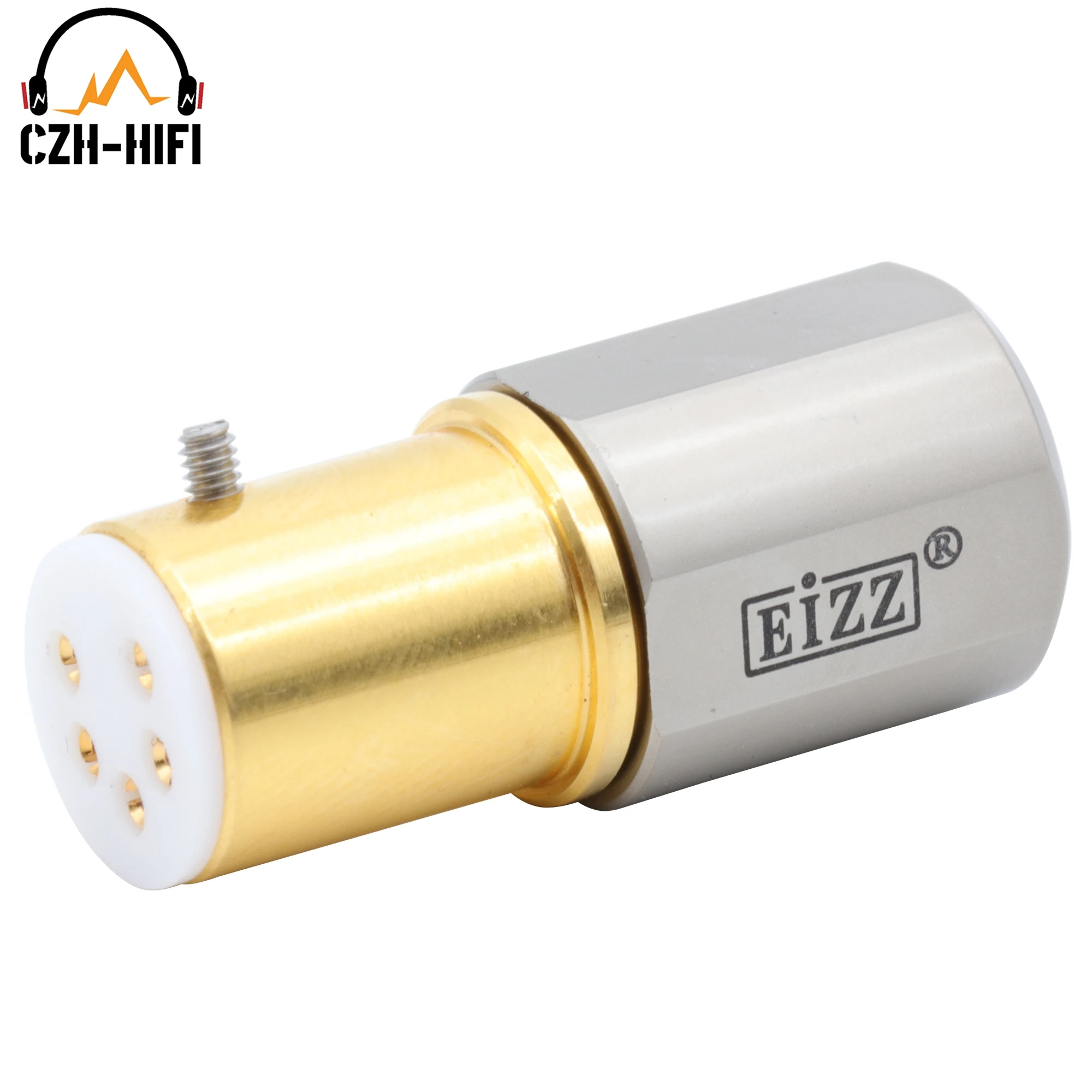 1pc eizz High-End 24 Karat vergoldet ptfe Buchse 5-polige Din-Buchse für Disc Vinyl LP Plattenspieler Schallplatte Tonarm Hifi DIY – Detail 2