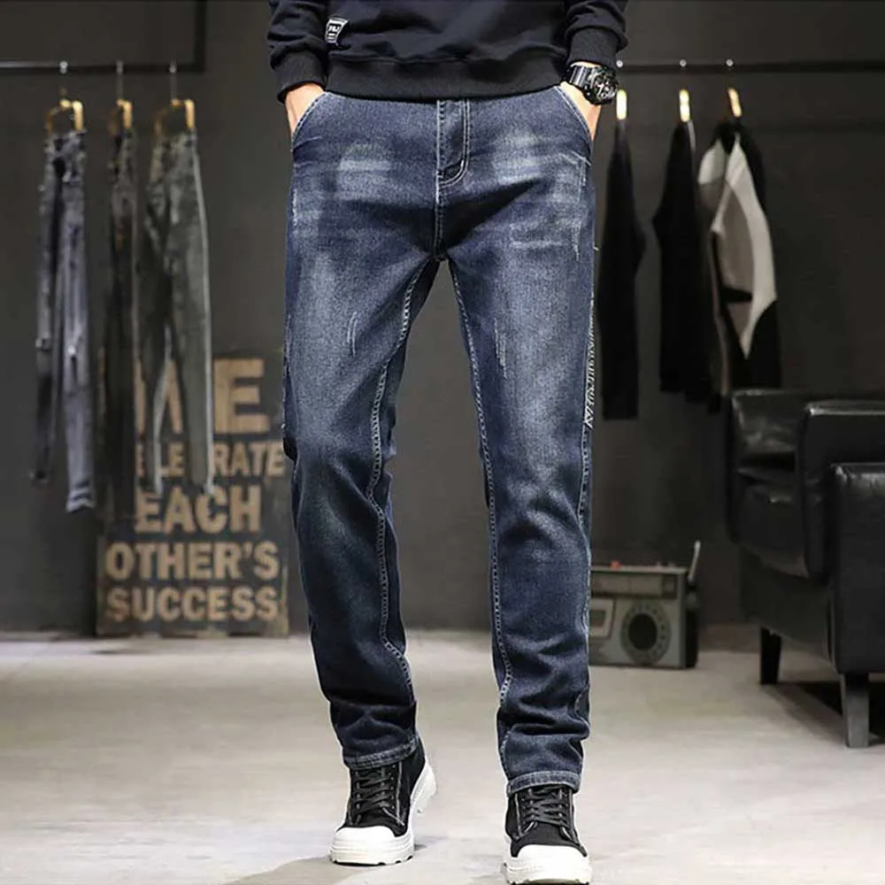 Spring Fashion Baggy Jeans Men Casual Denim Pants Streetwear Plus Size Harem Straight Jeans Clothing