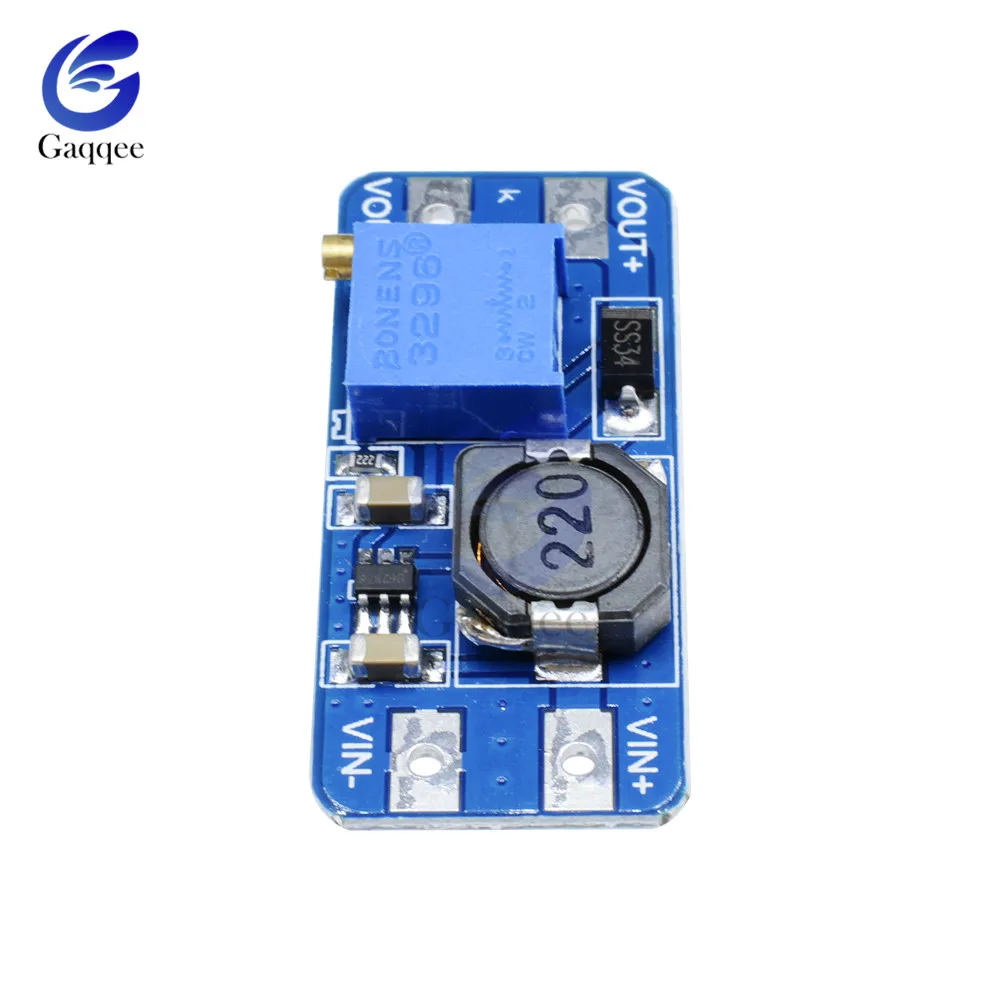 MT3608 DC-DC Step Up Converter Booster Power Supply Module Boost Step-up Board MAX Output 28V 2A For Arduino