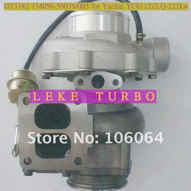 GT3782 734056-5003S 734056-0003 734056 0003 G4700-1118020 Turbo Turbocharger For Yutong bus For Yuchai YC6112ZLQ 221KW