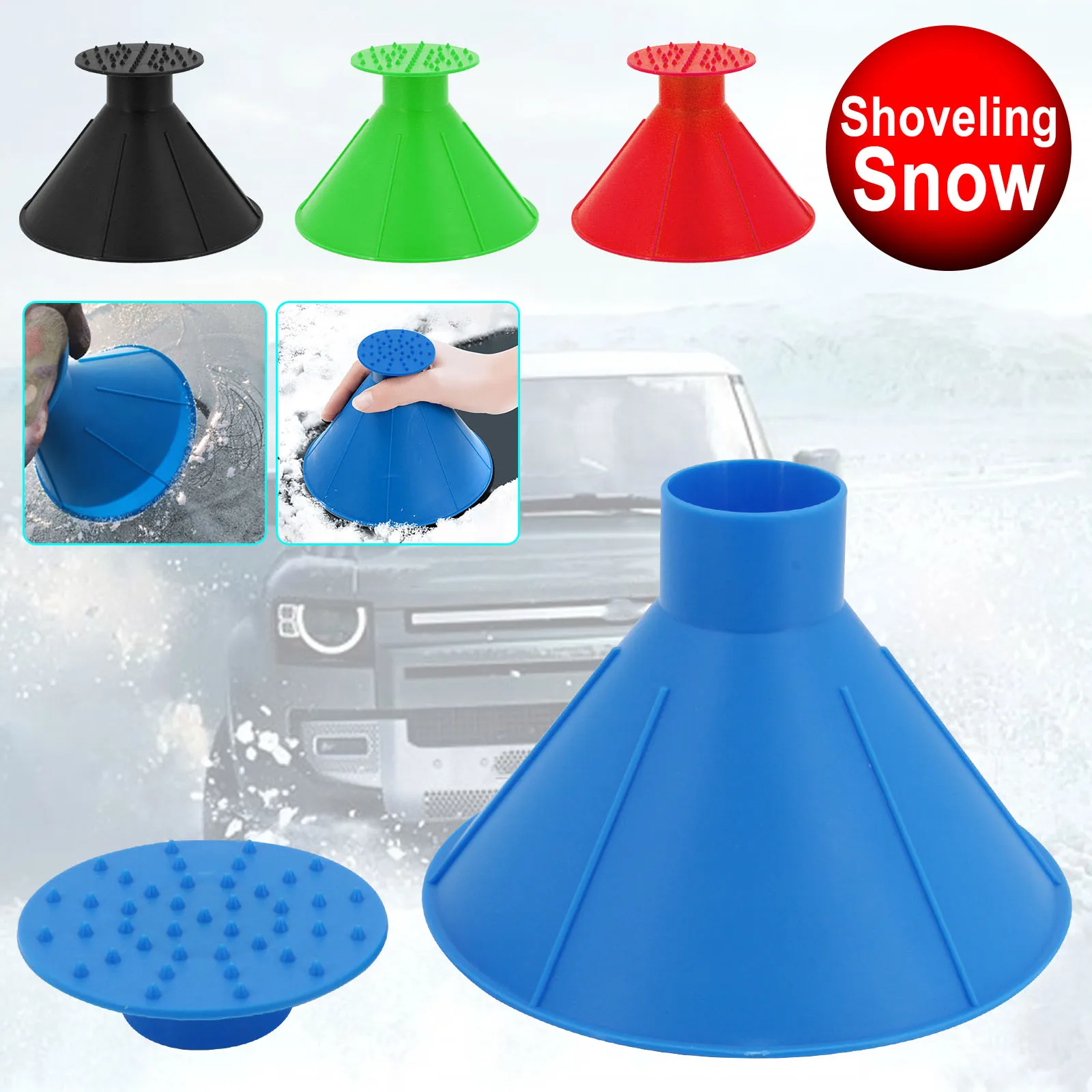 

Auto Car Magic Window Windshield Ice Scraper Oil Funnel Snow Remover Shovel Window Scrapers Deicer Cone Tool for Winter