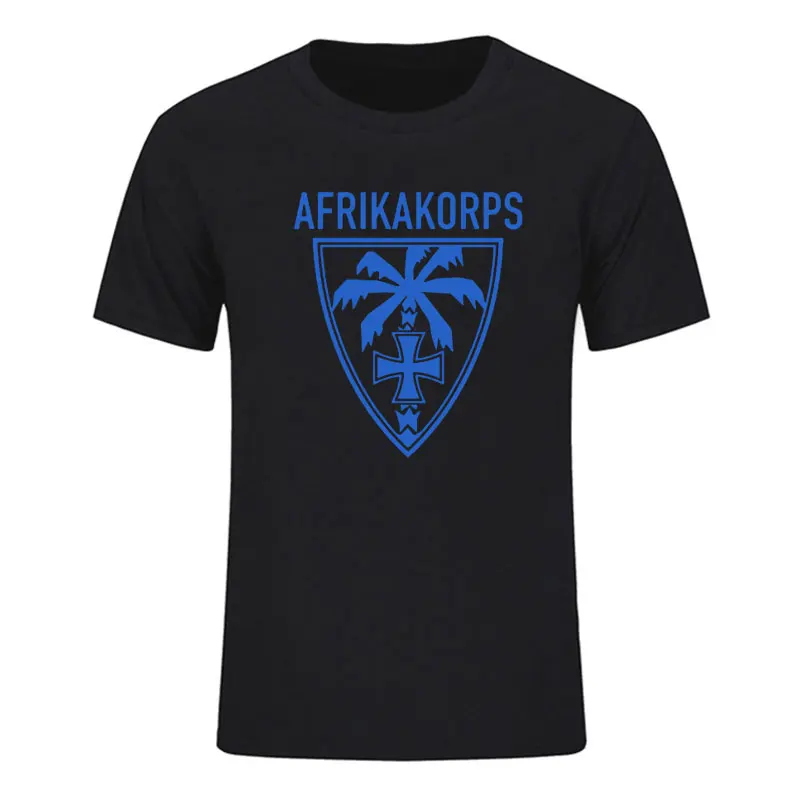 New est T Shirts Men Maglietta Afrika Korps Palm Wehrmacht Deutschen Heeres Gruppe Dak Short Sleeve T-Shirt