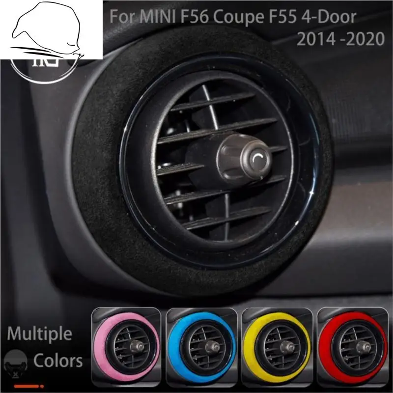 

For Mini Cooper Hatch F56 3 doors F55 5 doors 2014-2020 Side Air Conditioner Outlet Fur ABS Cover Car Moulding 2pcs Accessories