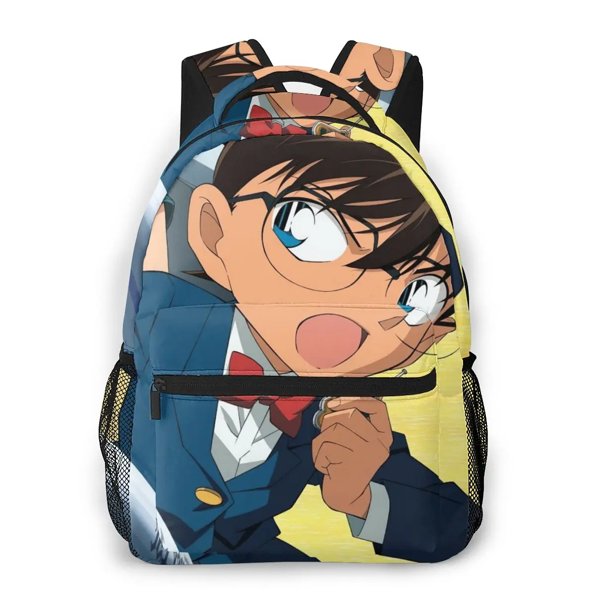 Detective Conan-mochila de viaje para niñas y niños, morral escolar para adolescentes