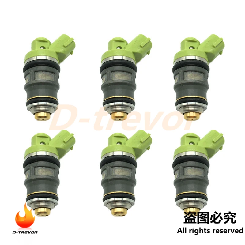 

6Pcs 23250-75060 Fuel Injector Nozzle for Toyota 4Runner Pickup 2.4L 3.0L Hiace 2.7L