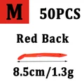50 piezas rojas m
