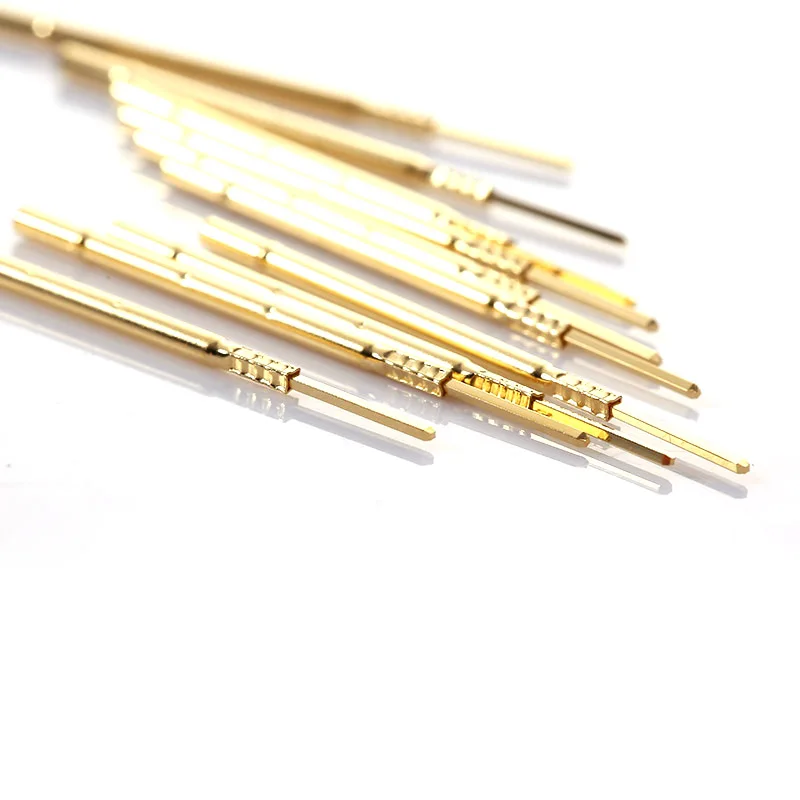 20/100PCS R100-4W Test Pin P100-B1 Receptacle Brass Tube Needle Sleeve Seat Wire-wrap Probe Sleeve 38.3mm Outer Dia 1.67mm