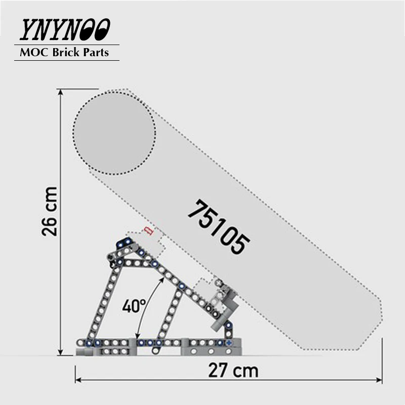 MOC Display Stand for Millennium Toys Falcon Vertical  Building Blocks Bricks Model fit for 75192 75105 75257 Ultimate Collector