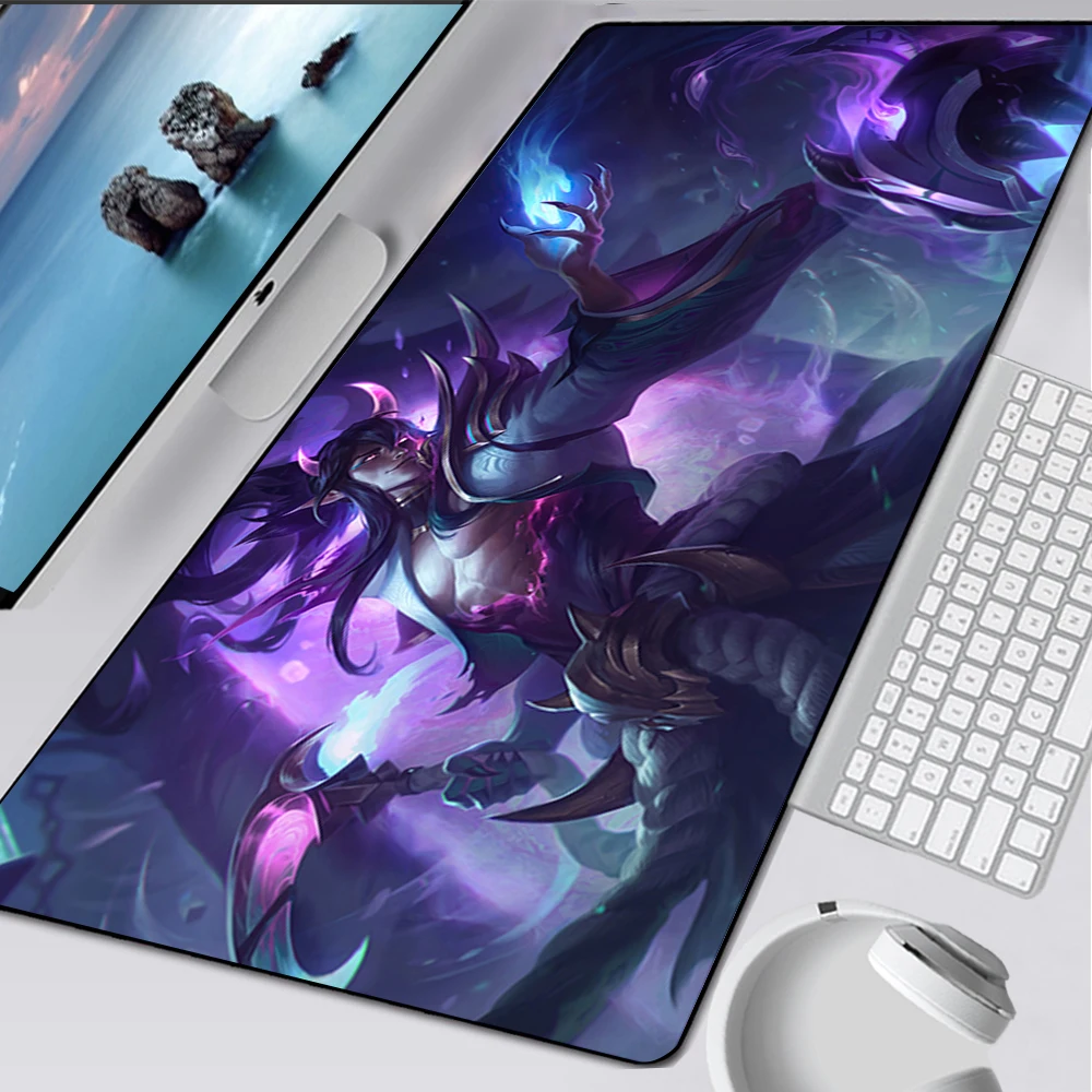 

League of Legends Ahri Kindred Thresh Yasuo Large Gaming Mouse Pad Computer Mousepad PC Gamer Mouse Mat Keyboard Mat Desk Pad