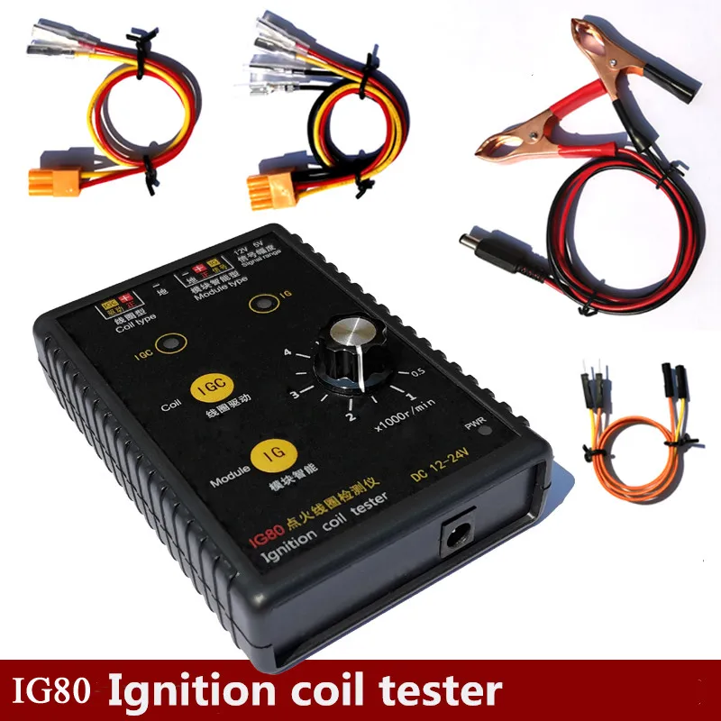 IG80 Automobile Ignition Coil Tester Tester Natural Gas Ignition Coil Gasoline Vehicle Ignition Coil Tester