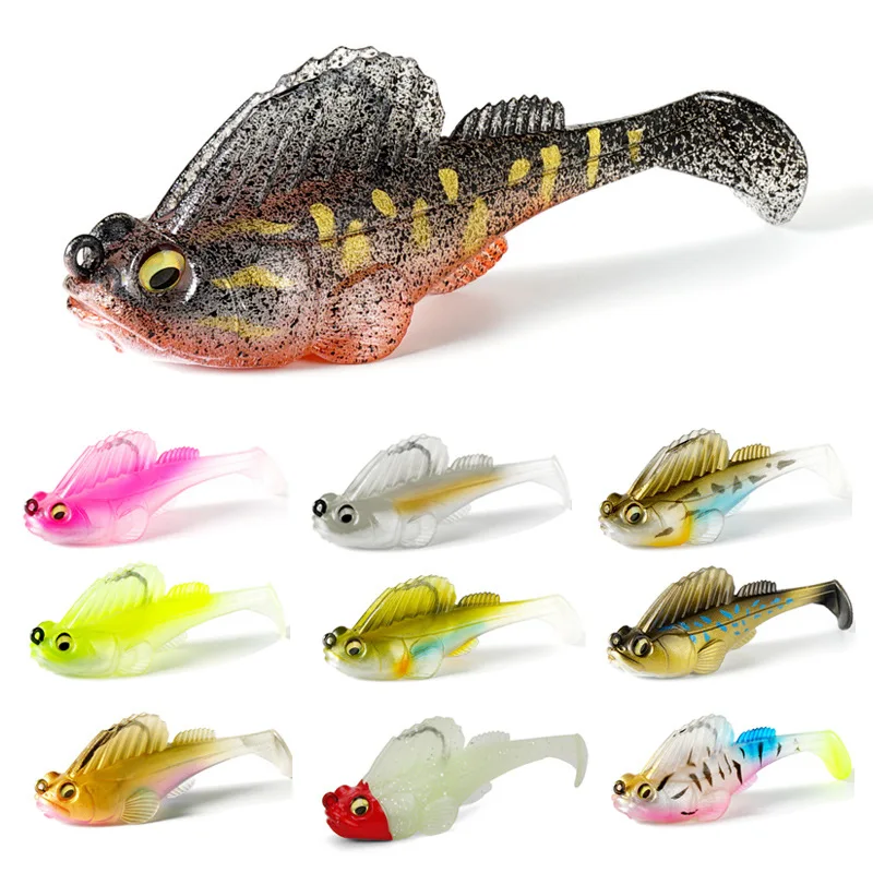 PROBEROS Silicone Dark Sleeper Fishing Lures 14g Jig Wobblers Soft Bait for Pike Bass Shad Perch Swimbaits Pesca Fishing Tackle