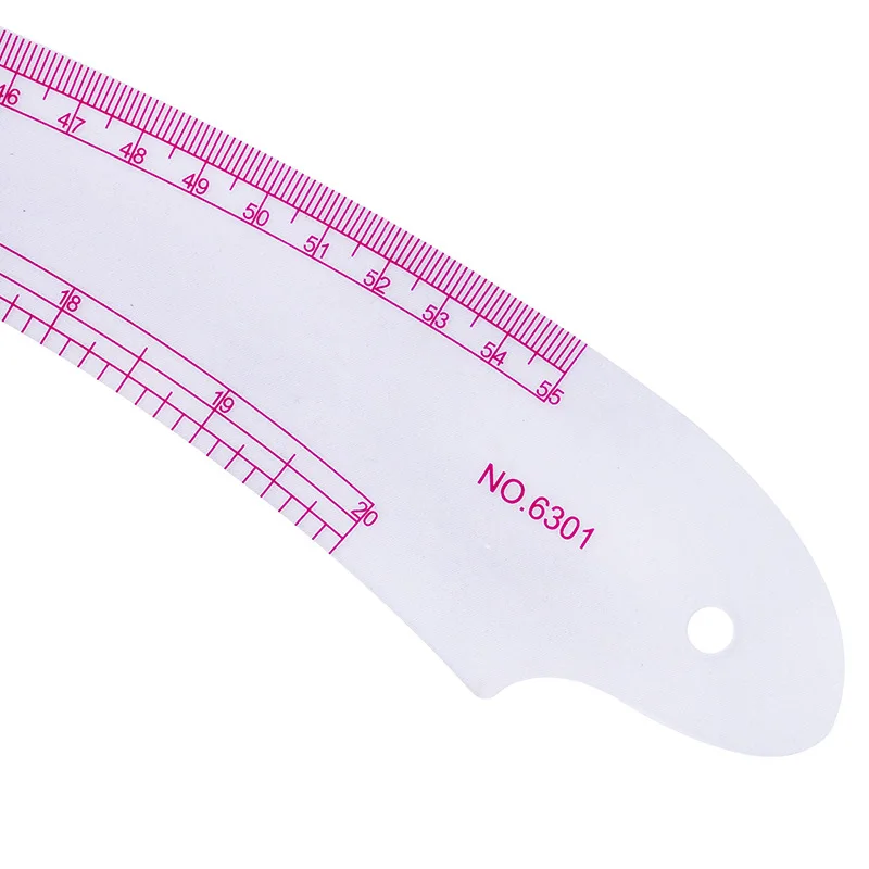 Multi-function Plastic Transparent French Curve Ruler SplIne Sewing Patchwork Feet Tailor Yardstick Cloth Cutting Rulers