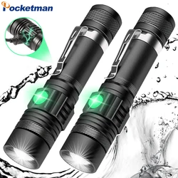 8000LM LED Flashlight Zoomable Torch USB Rechargeable LED Torch Powerful Flashlight Use 18650 Rechargeable Battery