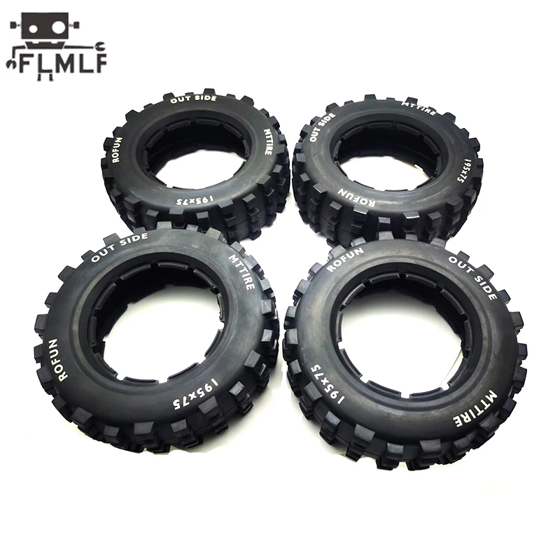 Giant Grip Tire Off-road Tire Large Tread Tire Skin Kit Fit for 1/5 Losi 5ive-t Rovan LT King Motor X2 DDT FID RACING DBXL