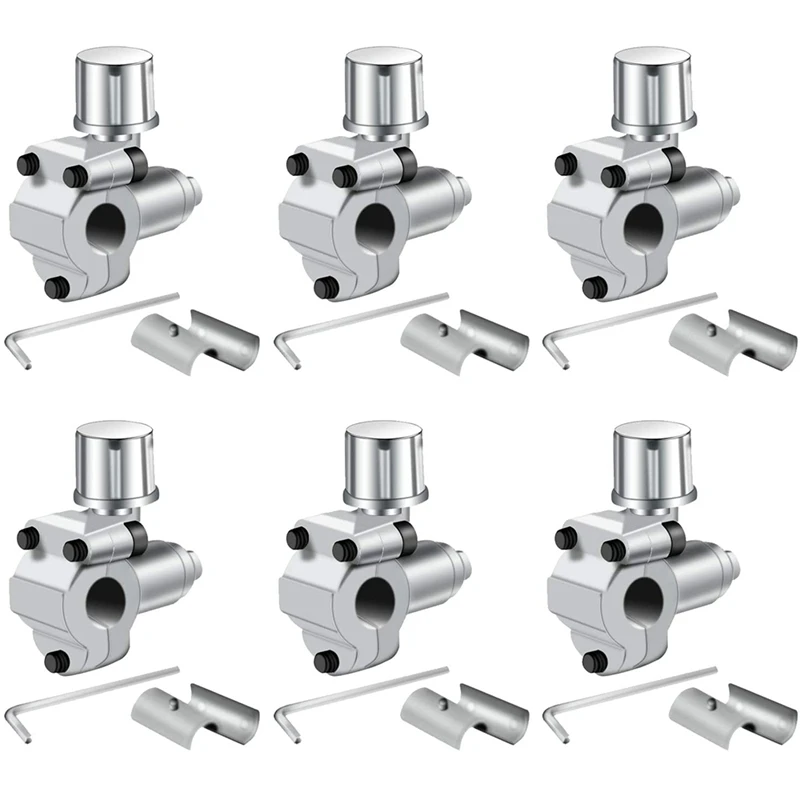 HOT SALE 6Pack BPV-31 Piercing Valve Line Tap Valve Kits Adjustable Valve For Air Conditioners HVAC 1/4Inch,5/16Inch,3/8Inch