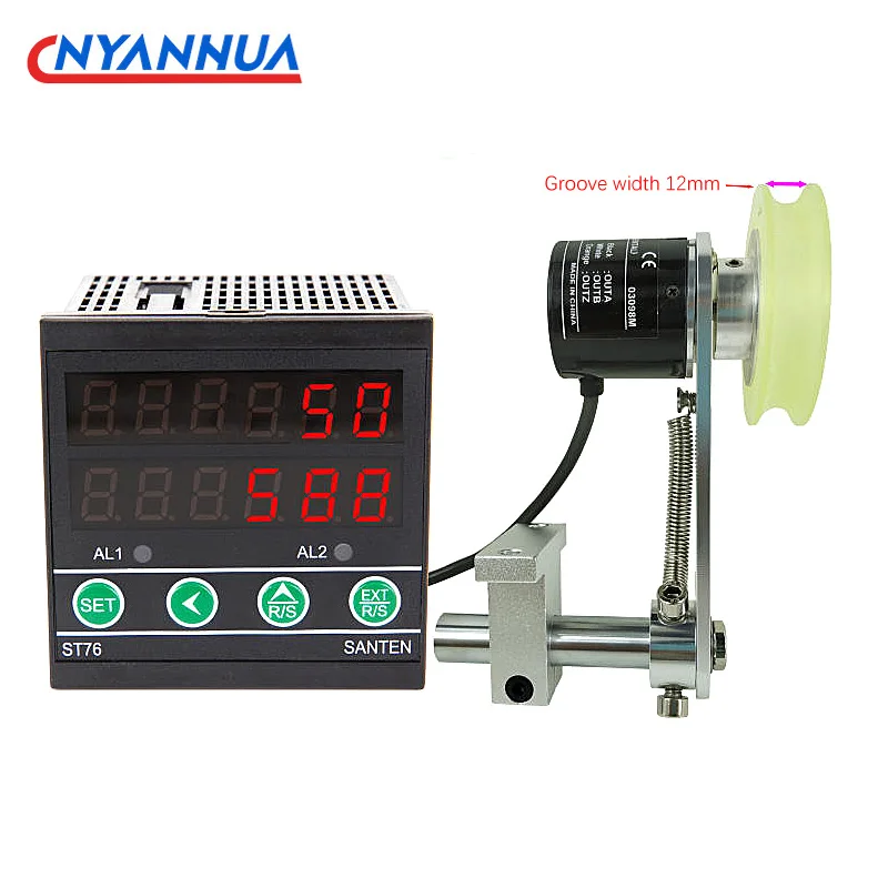 Electronic Digital Meter Counter Encoder Meter Intelligent Automatic Meter Counter Roller Type ST76 High-Precision