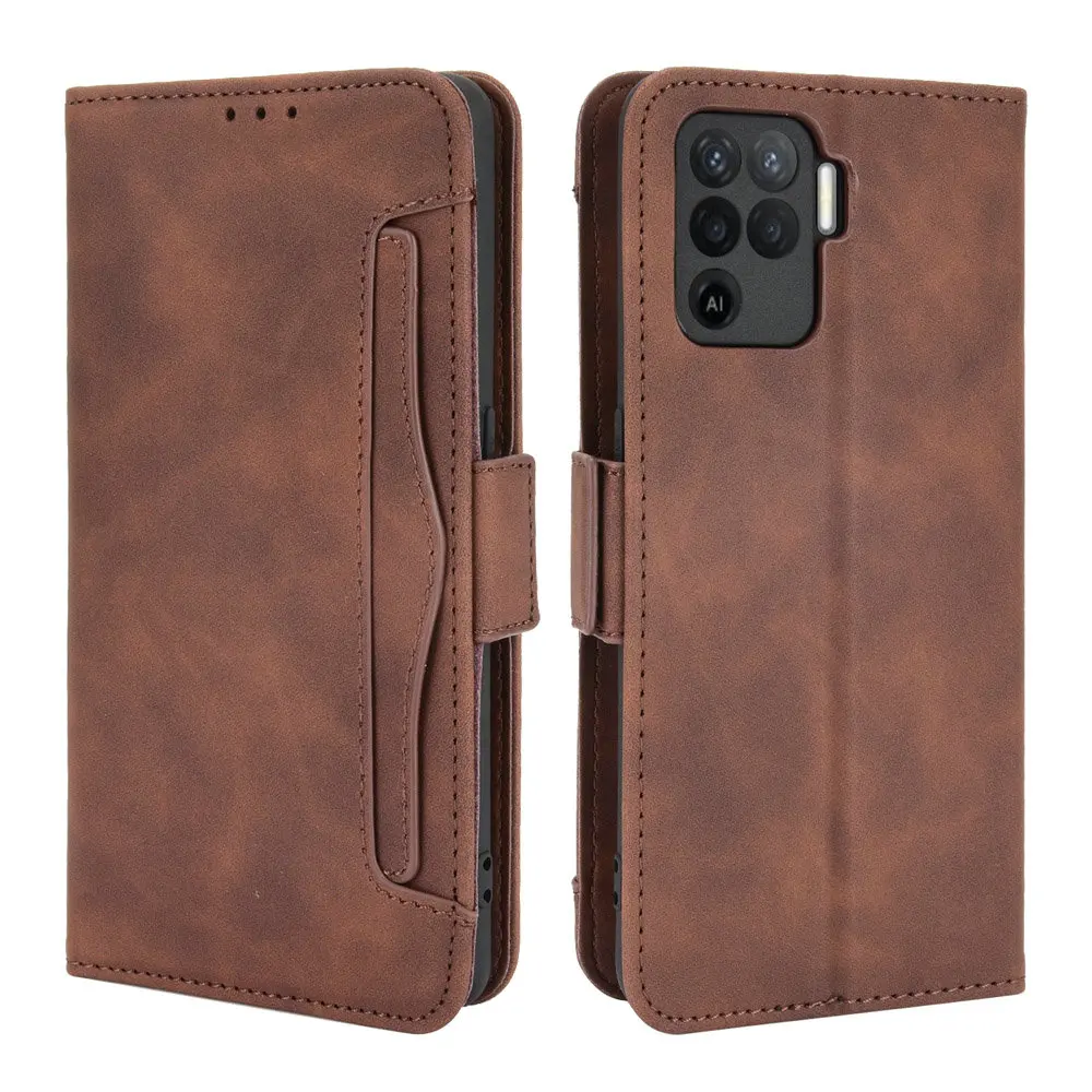 New Style Reno 5 Lite 6Z Reno4 Z 5G Flip Case Removable Card Wallet Shell for OPPO Reno 4 Lite Case Reno5 Z 6 F 4Z 5F 5Z Phone C