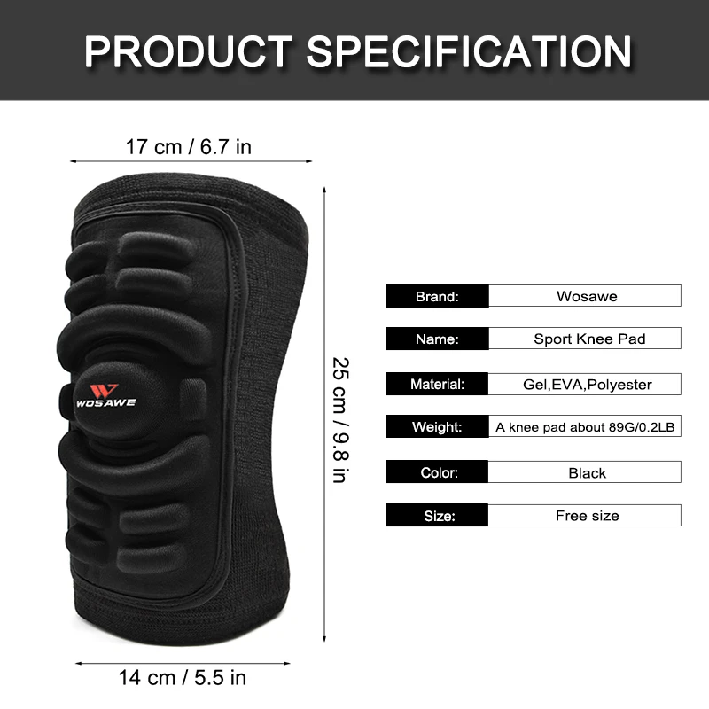 WOSAWE Elbow and Knee Pads Mountain Bike Cycling Protection Set Kneepad Dancing Knee Brace Support Gear MTB Eblow Knee Protector