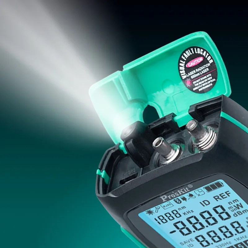 Pro'skit MT-7615 Optische Power Meter 4 In 1 Multifunctionele Fiber Netwerk/Uitschakeling/Lan Kabel Tester Visual Fault Locator