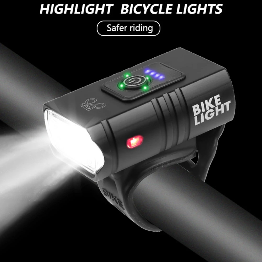 LED Bicycle Light 10W 800LM USB Rechargeable Power Display MTB Mountain Road Bike Front Lamp Flashlight Cycling Equipment