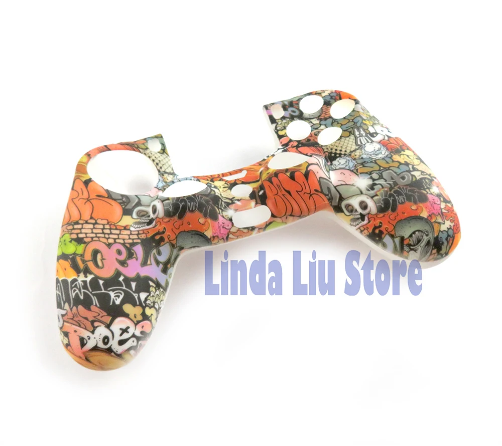 PS4 PS4 프로 게임 컨트롤러에 대 한 10pcs 다채로운 비 슬립 부드러운 실리콘 보호 피부 커버 케이스 뜨거운 판매