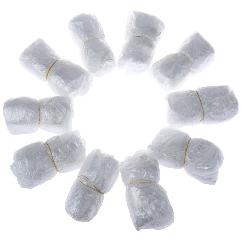 100Pcs/lot Disposable Shoe Covers Thick Cleaning Shoe Cover Rainy Day Carpet Floor Protector Plastic Waterproof Overshoes