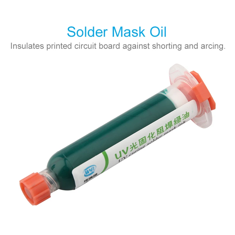 10ML Multicolor UV Light Curable Solder Mask Ink Oil for  PCB BGA Circuit Board Protect Paint Prevent Corrosive Arcing