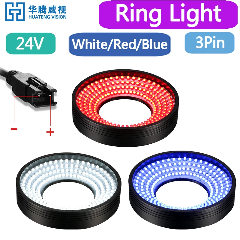 Machine Vision Inspection LED Ring Light 50mm Detection And Recognition Lamp for Automated Optical Inspection multi-color Lamps