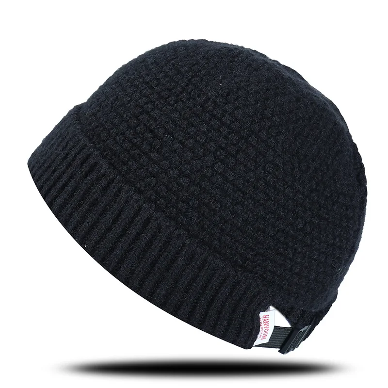 

New Unisex Beanie Hat Ribbed Knitted Cuffed Winter Hat Warm Short Beanie Casual Solid Color Skullcap Baggy For Adult Men Beanie