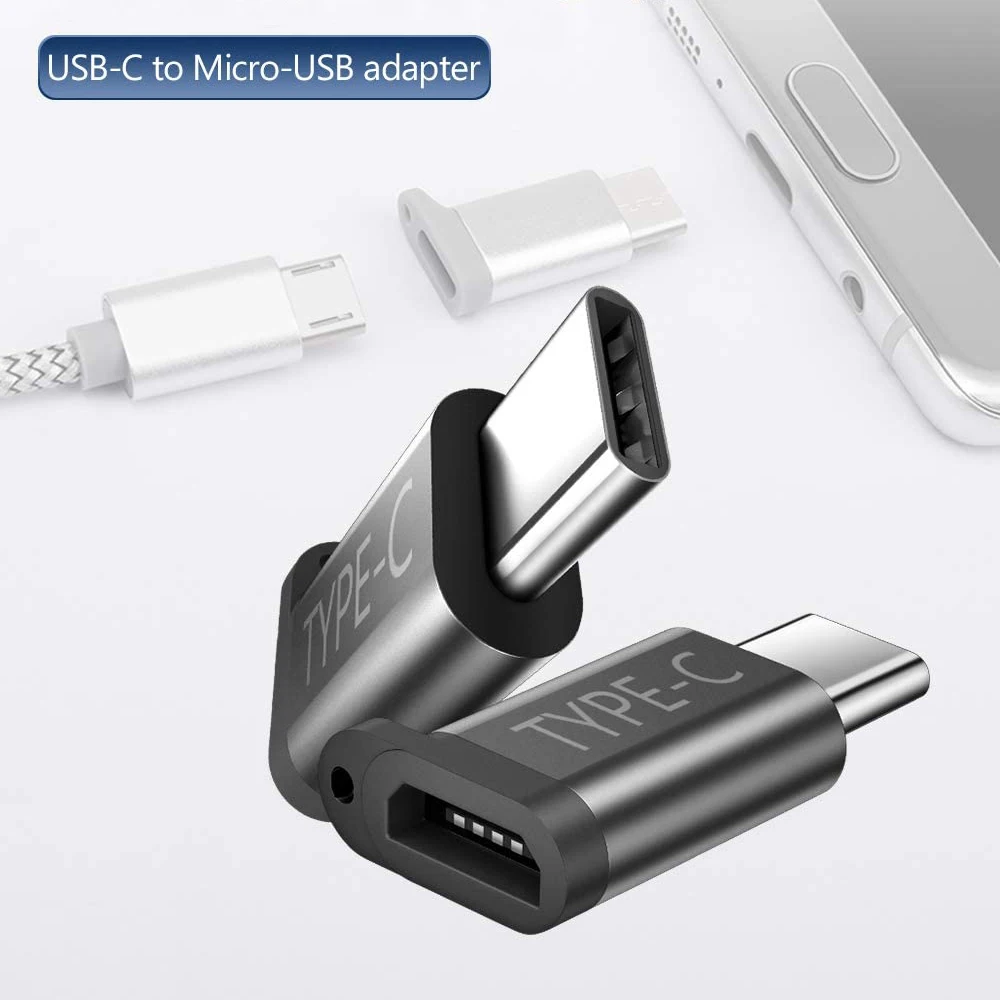 Aluminium Alloy Micro USB To Type C Adapter USB-C Male to Micro USB Female Converter for Samsung LG Oneplus Tablet Support OTG