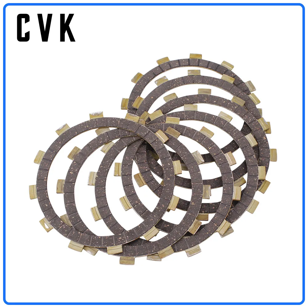 CVK 1 Set 7 PCS Clutch Disc Friction Plates Engine Clutch Plates For Yamaha XJR400 FZ600 XJ600 FJ600 TDM850 YX600 XTZ750